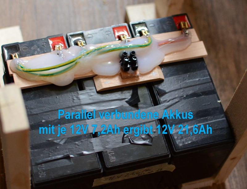 Akkupack selber bauen Damit kein Kabel sich lösen und einen Kurzschluss verursachen kann, wurde alles verleimt. Beachte das Heißleim bei hoher Temperatur sich löst und Holzleim hier wohl besser wäre, dieser meist aber nicht wasserbeständig. Akkupack selber bauen Damit kein Kabel sich lösen und einen Kurzschluss verursachen kann, wurde alles verleimt. Beachte das Heißleim bei hoher Temperatur sich löst und Holzleim hier wohl besser wäre, dieser meist aber nicht wasserbeständig.
