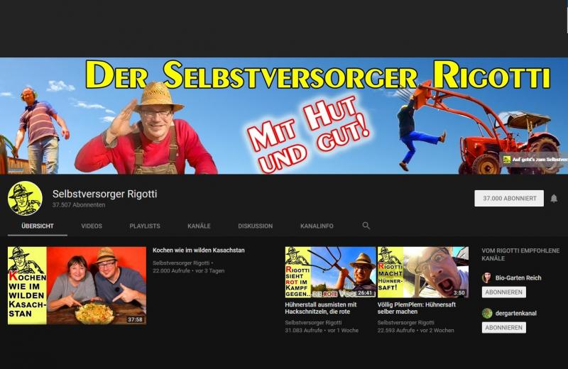 Der Selbstversorger Rigotti Der YouTube Kanal von Florian Der Selbstversorger Rigotti Der YouTube Kanal von Florian