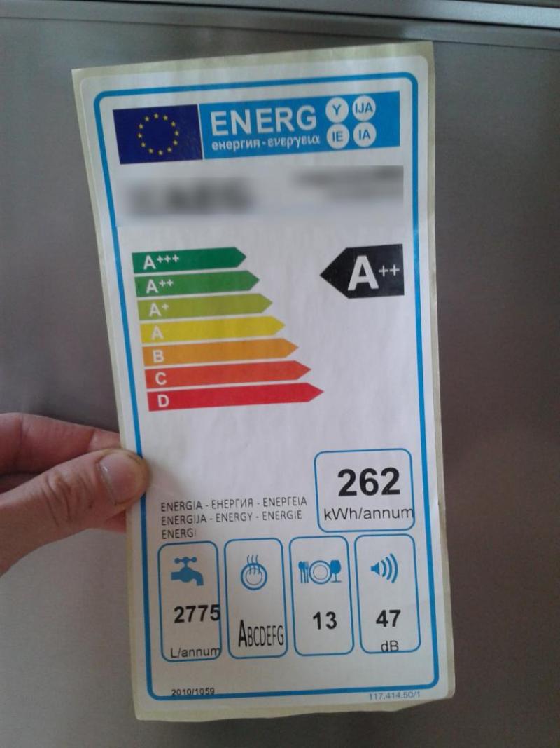 Energieaufkleber: Energieverbrauch A++ Der Energieaaufkleber meines Geschirrspühlers. Energieaufkleber ist laut Aufschrift 2010 erstellt. Das Gerät wurde 2016 neu gekauft. Energieaufkleber: Energieverbrauch A++ Der Energieaaufkleber meines Geschirrspühlers. Energieaufkleber ist laut Aufschrift 2010 erstellt. Das Gerät wurde 2016 neu gekauft.