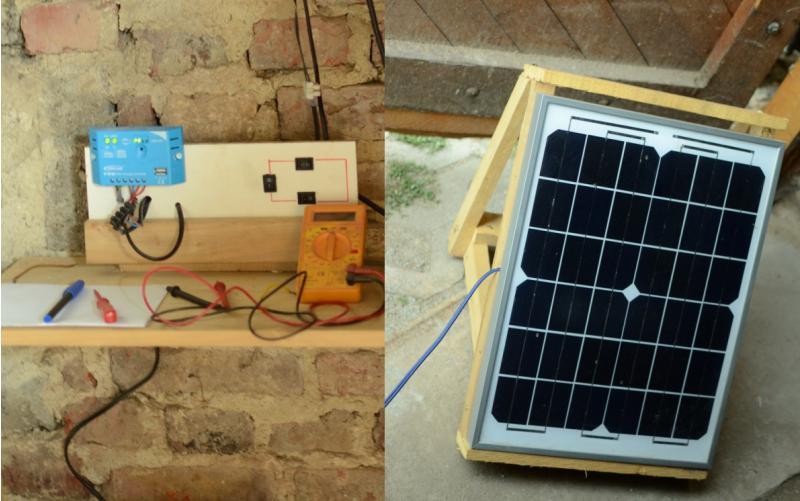 Kleine Solaranlage selber bauen Bauanleitung Insel